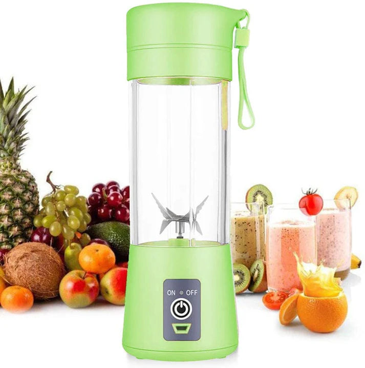 Six Blade Portable USB Rechargeable Electric Juicer Blender Bottle