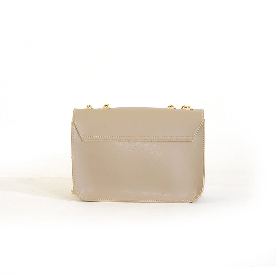 2 Pcs PU leather Hand bags With Long Golden Chain For Girls