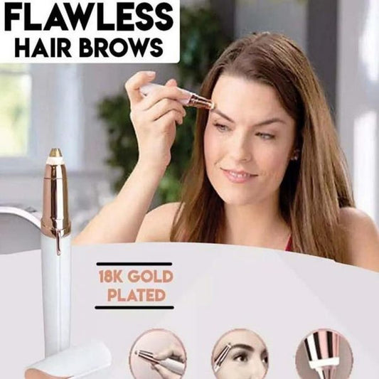 2 in 1 Painless Eyebrow Trimmer, Shaver With LED Light, Rechargeable Hair Remover Trimmer For Women