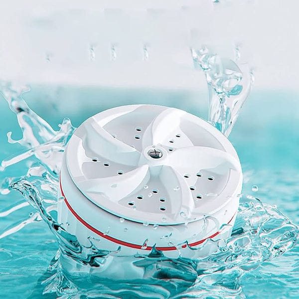 Portable USB Travel Washer – Ultrasonic Rotating Turbine Mini Washing Machine for Socks, Underwear, Dishes & Clothes